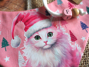 Christmas * Dog Bandana * Cat Bandana * Stars * Christmas Tree * green * Pink Paws