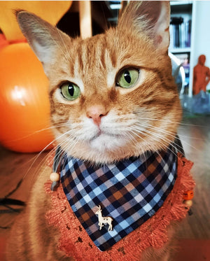 Autumn * Dog Bandana * Cat Bandana * brown * Deer Autumn