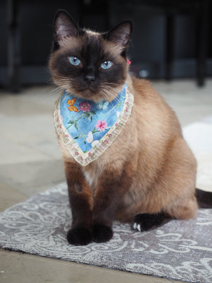 Dog Bandana * Cat Bandana * Blossoms & Butterflies