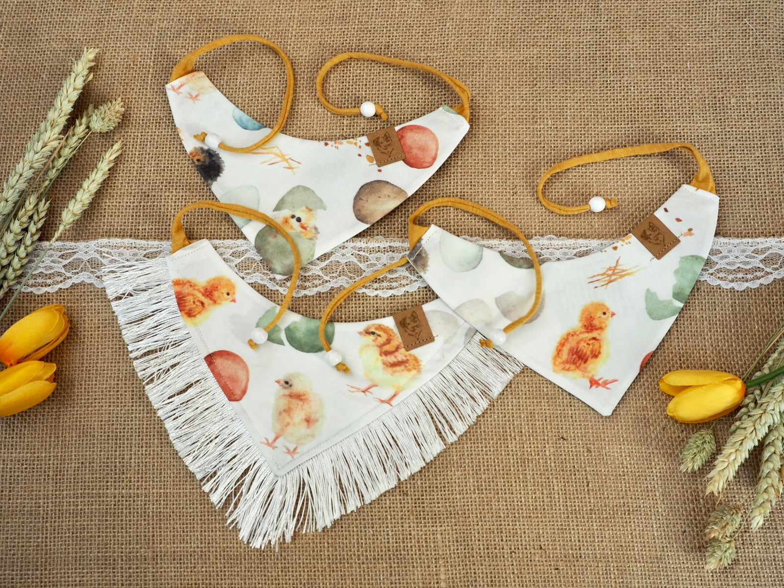 Easter * Dog Bandana * Cat Bandana * Chicken * Fringe * Feeling egg-stra!