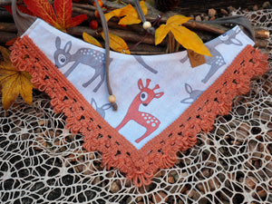 Autumn * Dog Bandana * Cat Bandana * brown * Deer Autumn