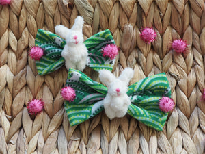 Easter * Dog Bow * Cat Bow * Easter bunny * green * pink * Somebunny to love