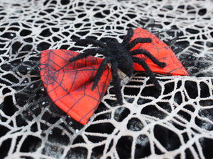 Halloween * Dog Bow * Cat Bow * spider * red * Creepin' it real