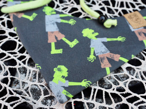 Halloween * Dog Bandana * Cat Bandana * neon * Zombies * green * black * Don't mess with the dead!