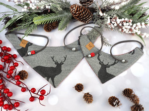 Christmas * Dog Bandana * Cat Bandana * Deer * checked * Snowflake * Glitter * red * grey * Ice to meet you