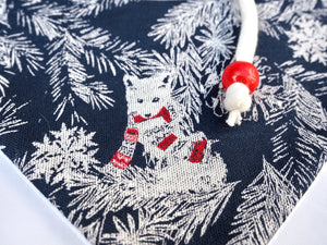 Winter * Dog Bandana * Cat Bandana * Racoon * Squirrel * Fox * blue * white * Winter Wonderland