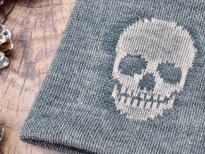 Winter * Dog Scarf * Dog Loop * Skull * blue * grey * Cold to the bone