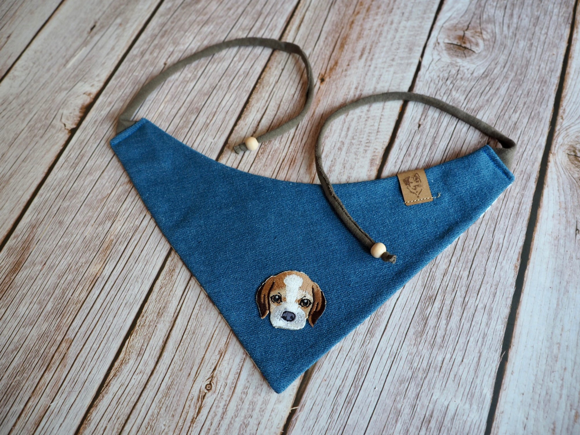 Dog Bandana * Beagle in blue