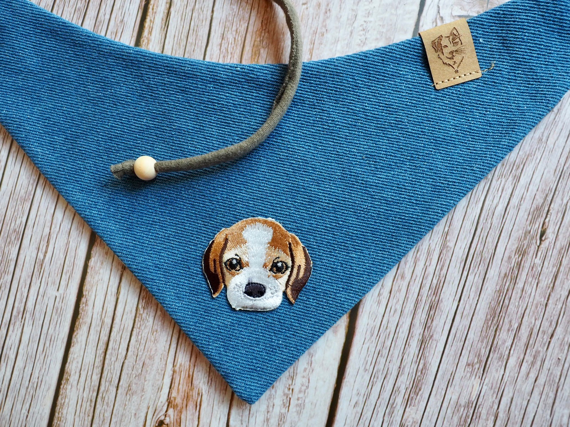 Dog Bandana * Beagle in blue
