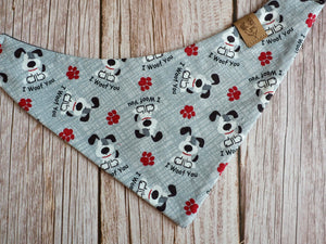 Dog Bandana * I woof you!